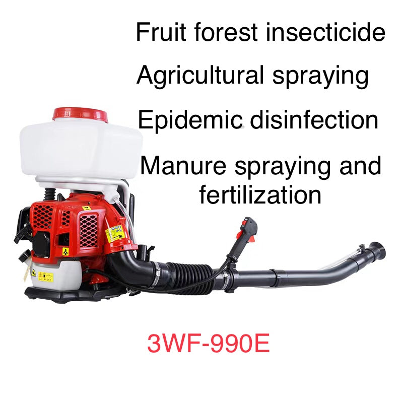 3WF-990E DUSTER & SPRAYER Garden BACKPACK MISTER GASOLINE ENGINE 42.5CC 2 STROKE AGRICULTURAL PESTICIDES FERTILIZER 14L