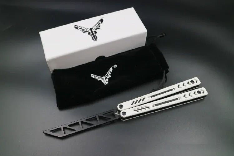 Ether V2 High-End G10 Butterfly Training Knife with Aluminum Handle CNC Bushing Structure EDC Balisong Trainer