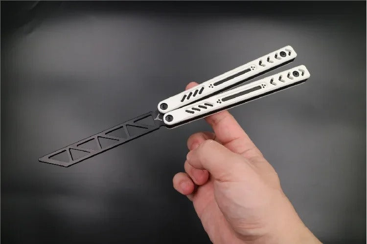 Ether V2 High-End G10 Butterfly Training Knife with Aluminum Handle CNC Bushing Structure EDC Balisong Trainer