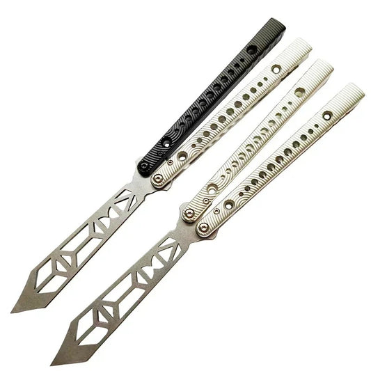 Newest TITUS V2 Rep Replicant Butterfly Trainer Jilt Knife Channel 7075 Aluminum Handle Bushing System Free-swinging EDC Knives