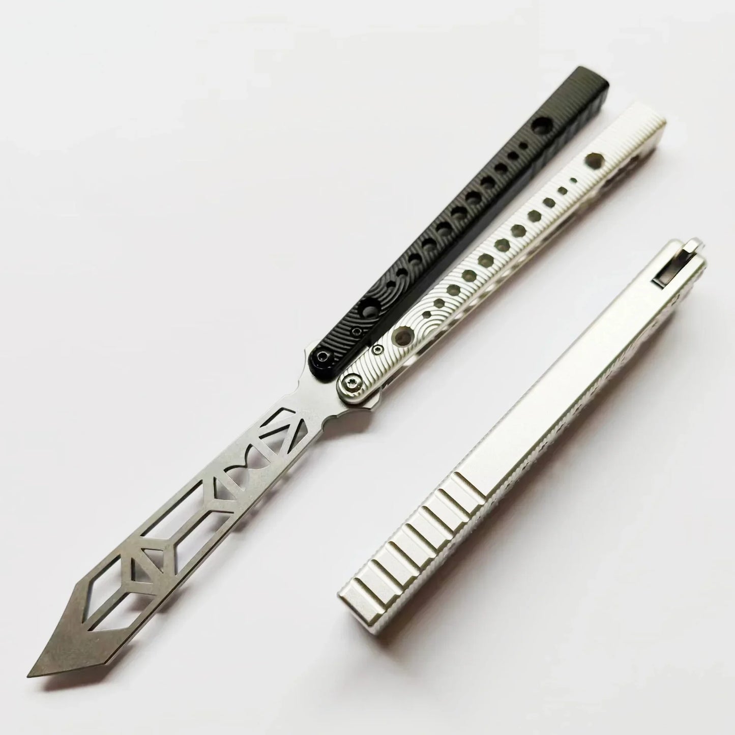 Newest TITUS V2 Rep Replicant Butterfly Trainer Jilt Knife Channel 7075 Aluminum Handle Bushing System Free-swinging EDC Knives