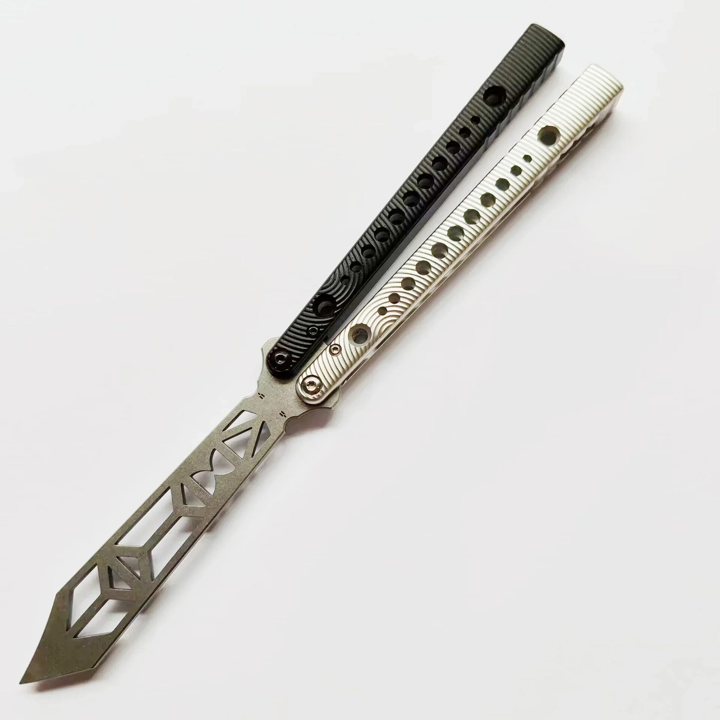 Newest TITUS V2 Rep Replicant Butterfly Trainer Jilt Knife Channel 7075 Aluminum Handle Bushing System Free-swinging EDC Knives