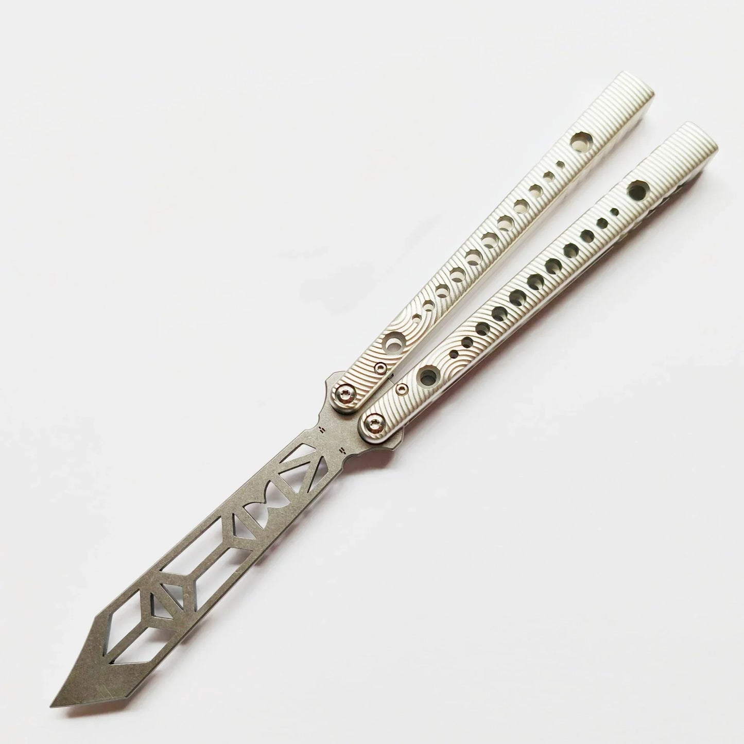 Newest TITUS V2 Rep Replicant Butterfly Trainer Jilt Knife Channel 7075 Aluminum Handle Bushing System Free-swinging EDC Knives