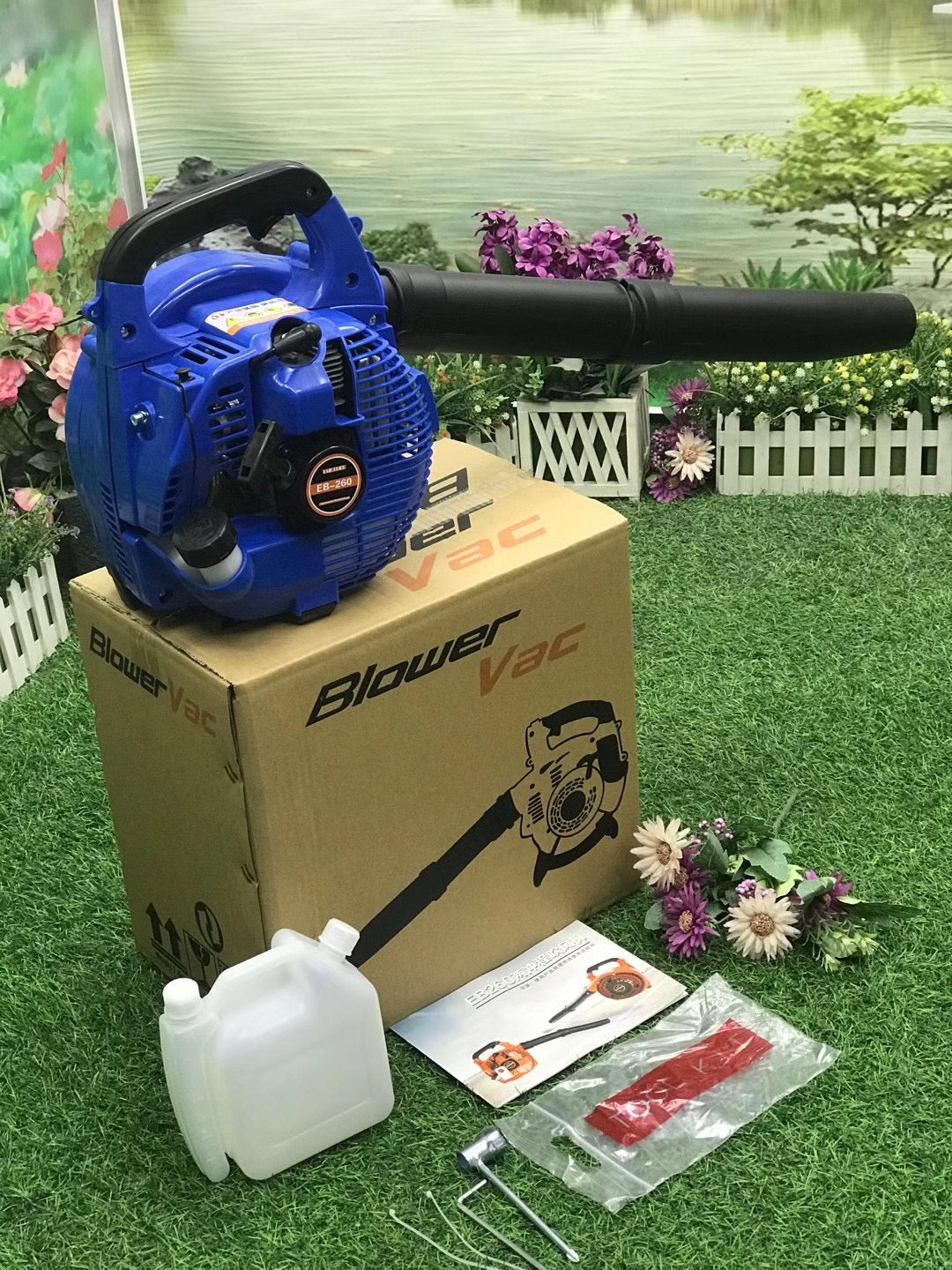 Snow Blower Petrol EB260 Gasoline Air Blower 25.4cc Portable Car Leaf Blower High Vacuum Fan Leaf Vacuum Power Garden Tool