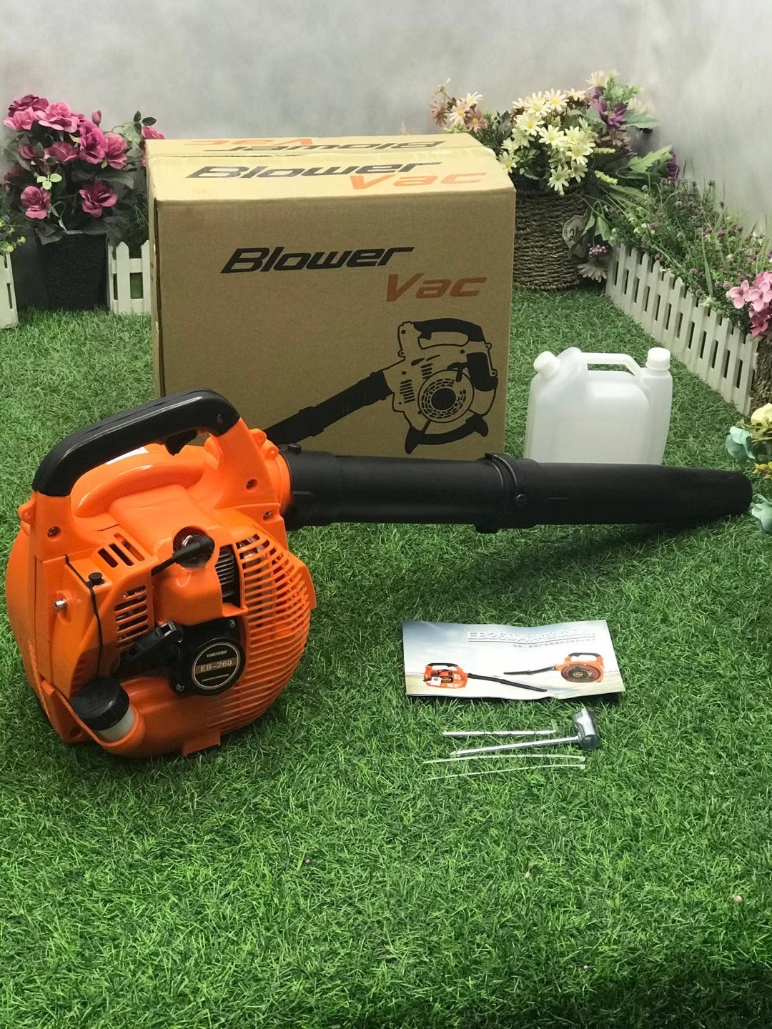 Snow Blower Petrol EB260 Gasoline Air Blower 25.4cc Portable Car Leaf Blower High Vacuum Fan Leaf Vacuum Power Garden Tool